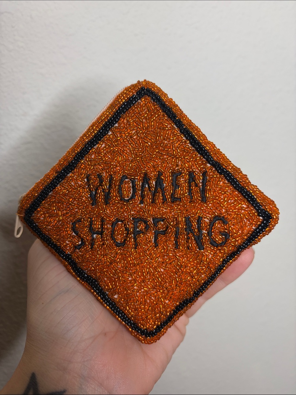 C. Marie | Small Beaded Women Shopping Coin Pouch (husband credit card pouch)